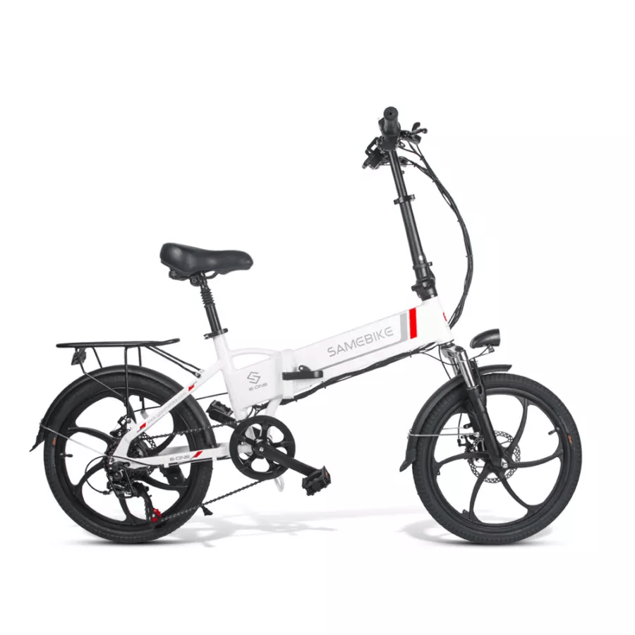 SamEbike 20LVXD30 Folding EBike - White